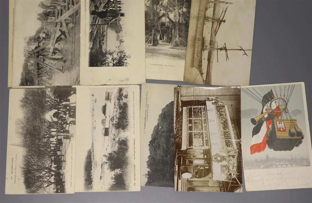A rare 1909 ILA Zeppelin postcard and other cards